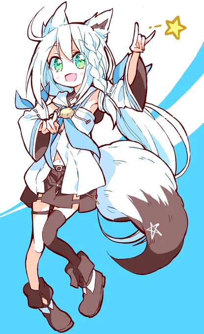 白上フブキ(ホロライブ)#絵フブキ 
