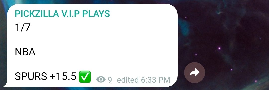 Pickzilla101's tweet photo. SPURS +15.5 ✅️🎁 #FREEMONEY GIFT FROM THE #VEGAS #ODDS GODS TONIGHT 🔮 SUPER EASY COVER 🔒 2023 STREAK CONTINUES 🎯 WE DON'T PLAY GAMES WE PROFIT OFF THEM 💵 #gamblingtwitter #Spurs #NBA edited means I added the ✅️ https://t.co/S3lGewGAPz