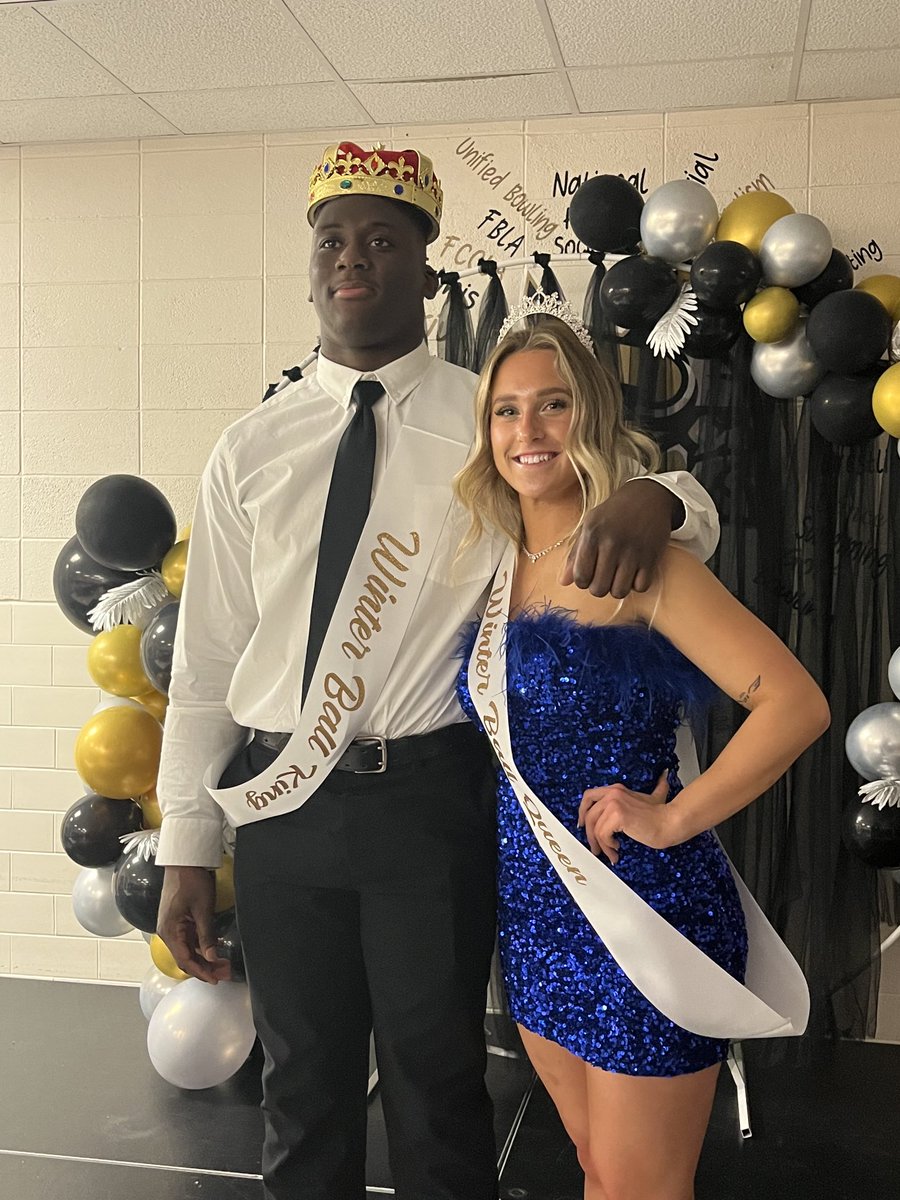 Winter Ball King Isele and Queen Gildersleeve! #ginwvikings