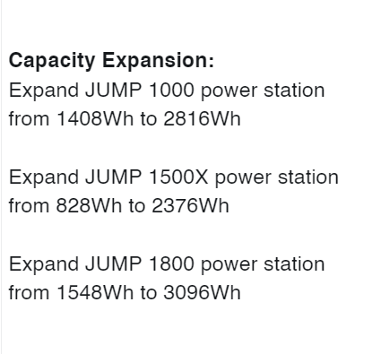 VTOMAN_Official's tweet photo. Today's #VTOMAN Tip📍:#ExtraBattery-3
Q: Is extra battery (EB) compatible with all VTOMAN power stations?
A: Not exactly. The 1548 Wh EB is compatible with JUMP 1000/1500X/1800. There is no EB for JUMP 600 in the official store for now.
#backup #outdoortrip #explorer #outdoor https://t.co/faSZ5Rm2yd