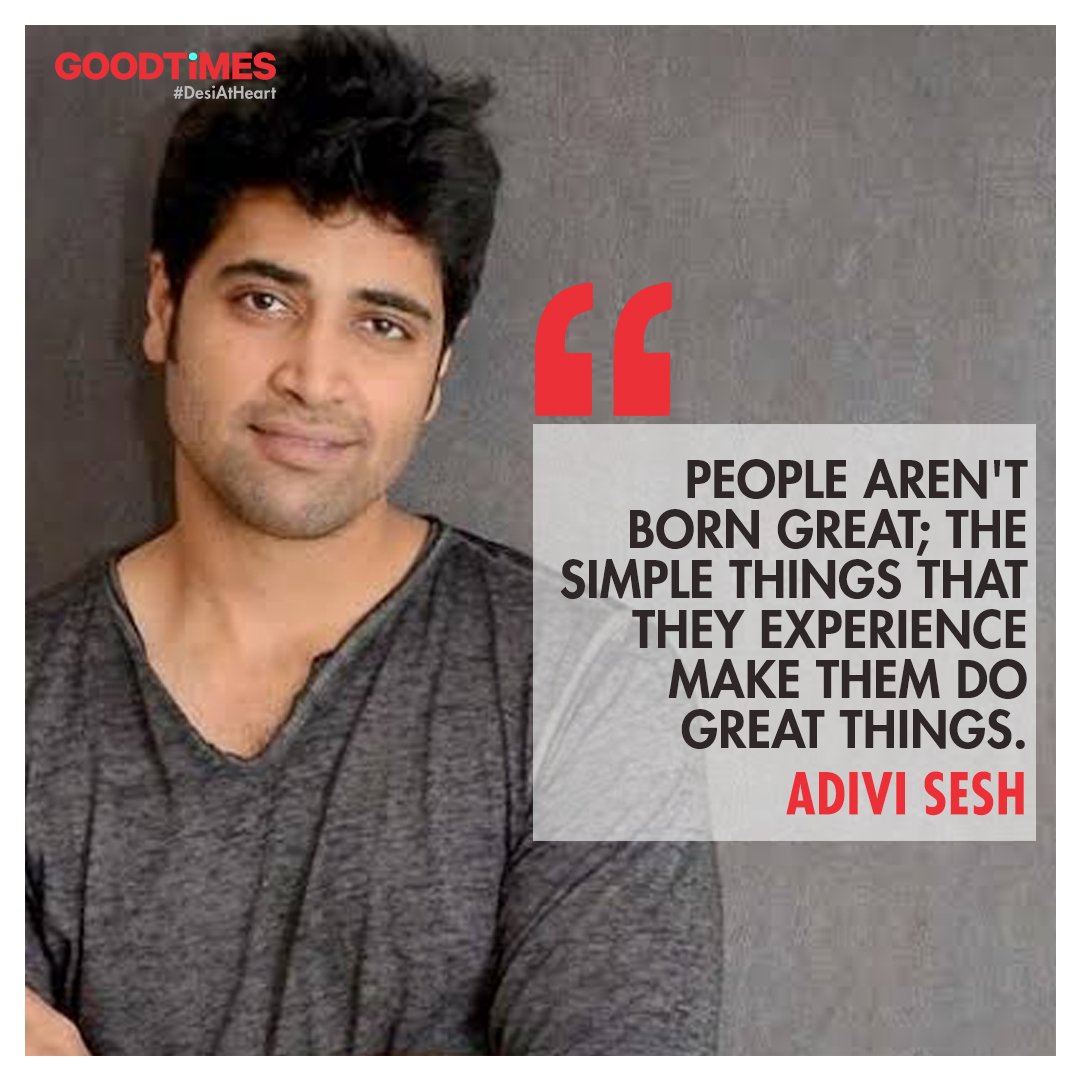 ndtvgoodtimes's tweet photo. Here's some morning motivation from #AdiviSesh to start your day on a positive note.
#Adivi #AdiviSesh #motivation #quotes #positivity #PositiveQuotes #quoteoftheday #quotestoliveby https://t.co/qaIJ9Kewzz