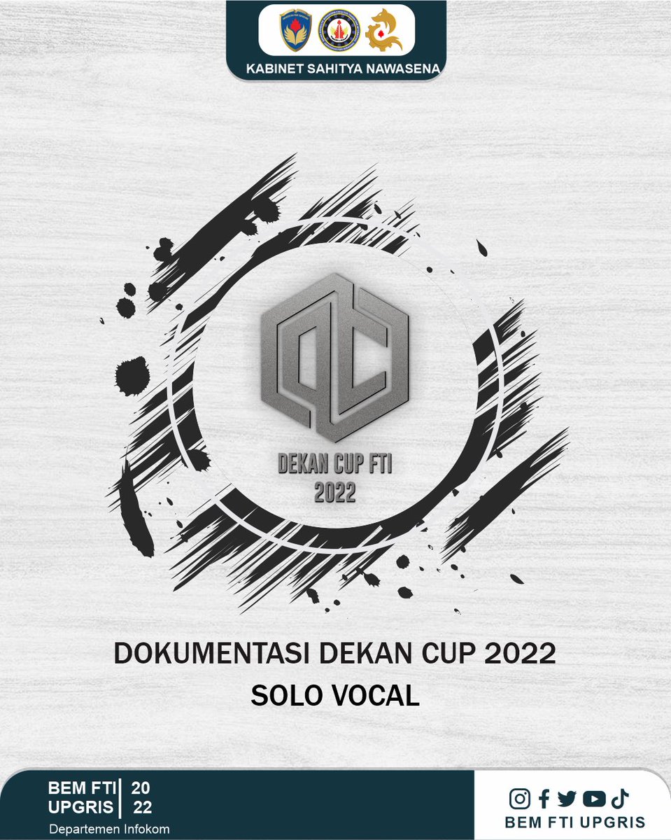 bemfti_upgris's tweet photo. Dokumentasi Serangkaian PEKAN FTI 2022✨ #Solovocal
Semoga mahasiswa FTI dapat mengetahui kilas balik akan sejarah FTI serta terjalinnya sinergi Lemawa dan BSO FTI melalui serangkaian PEKAN FTI.
See you at the next event❤️‍🔥 https://t.co/1JWzvIYJMz