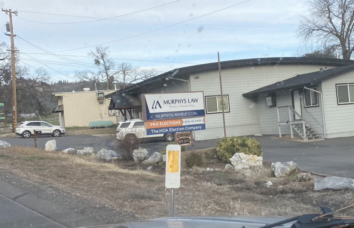 Casey_Kester's tweet photo. You have to love living in small towns. New law office just as you are coming into Murphy’s, opened about mid-year. I would have added “…yes, I am an optimist.” as the tagline. https://t.co/LzkocRxhvo
