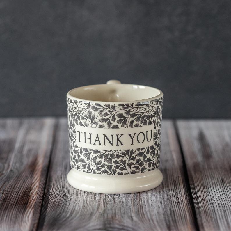Easily said and easily forgotten…a Doris mug is a Thank you that’s a bit more permanent, that will bring a smile to their face every time they lift a drink to their lips.

etsy.com/uk/listing/719…