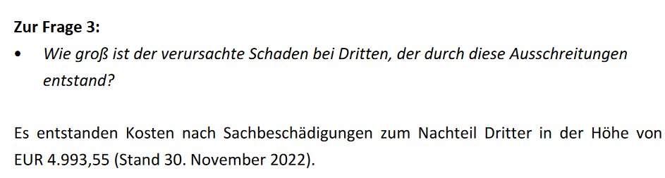 LukasGahleitner's tweet photo. Die "Randale von Linz" samt Abschiebungsdebatte, Sicherheitsgipfel und nationaler Debatte, ihr erinnert Euch?

Wisst Ihr, wie groß insgesamt der Sachschaden gewesen ist?

€ 4.993,55 

Q: 12616/AB von Abg Philipp Schrangl https://t.co/rDXuLYJATu