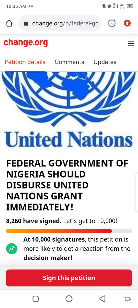 <a href="/UN/">United Nations</a> <a href="/UN/">United Nations</a> ,<a href="/WorldBank/">World Bank</a>, please we (poor masses of Nigeria) are dying of hunger. Yet, FGN, AGF (Abubakar Malami) and other political cabals are trying to hijack United Nations Grant given to the poor masses of Nigeria. Please tell them to disburse now!🙏
#disburseungrantstopoornigerians