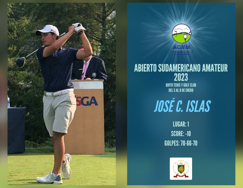 AGVM1's tweet photo. #AGVM | Resultados en la RONDA 3 de los jugadores del Valle de México que están participando en el "Abierto Sudamericano Amateur 2023" 
😎🏅🏆🤩⛳
⛳ #JCIslas 
⛳ #LuisCarrera 

Más inf. 
https://t.co/c5i8NVqcEk https://t.co/uJmNCcaptb
