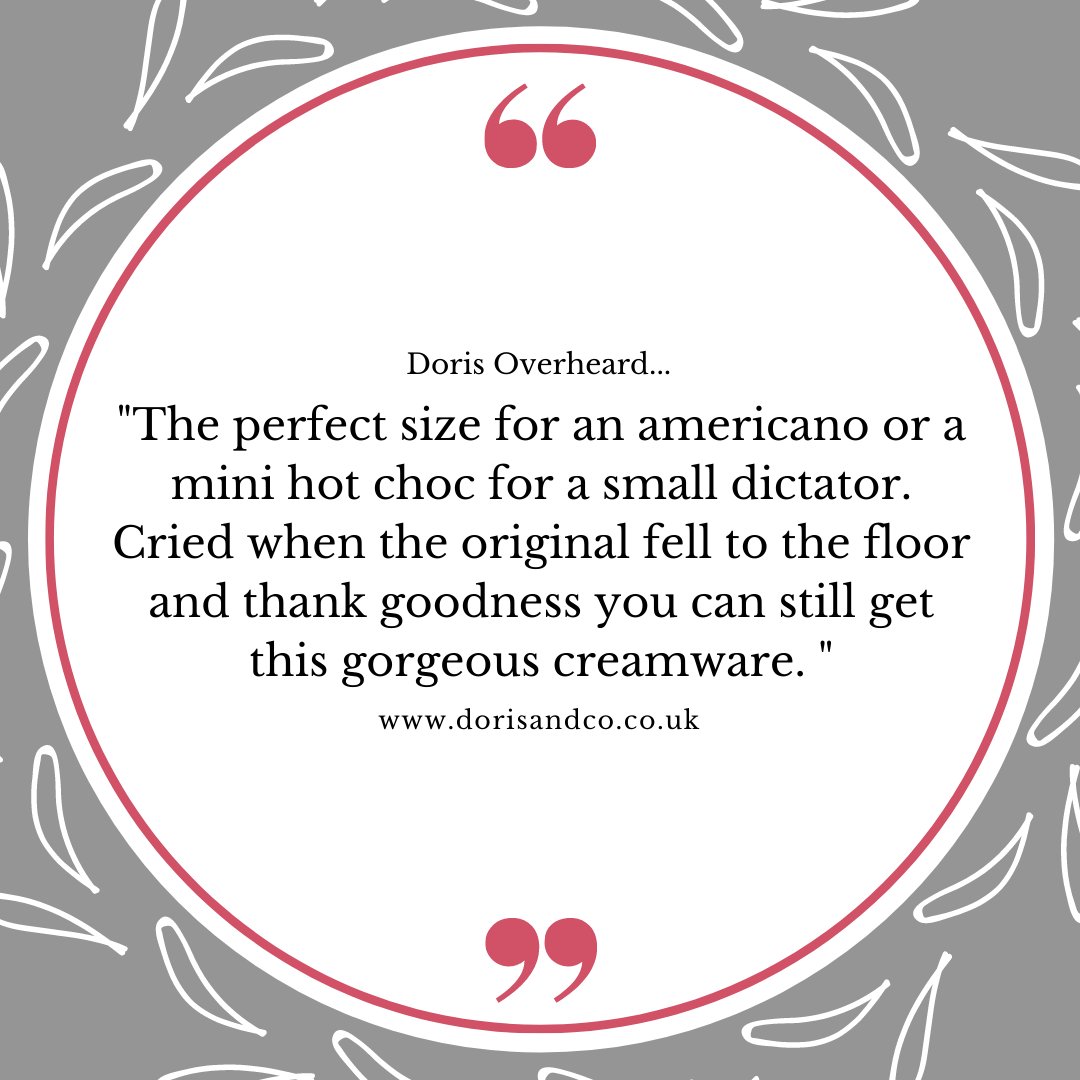 Do you have a little dictator running around your house? Our Little mugs are perfect for little hands and the perfect little hot chocolate!