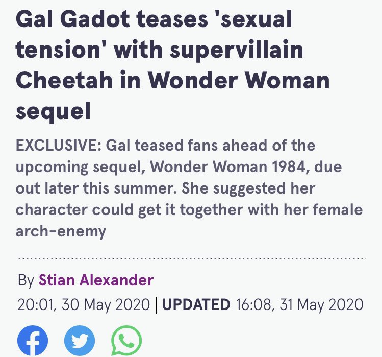 This is when we should’ve known Wonder Woman 1984 might not be good https://t.co/65Oiv4UGQ5