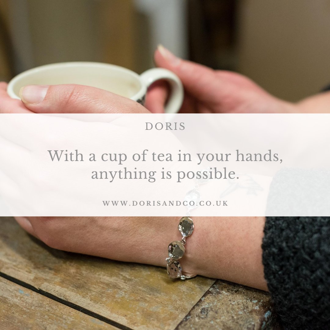 Will you be starting the day with a cup of tea in your hands? It is always the first item on Doris' to do list!