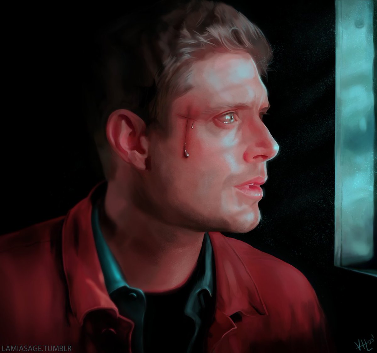 LamiaSage's tweet photo. Prisoner #Supernatural #deanwinchesterfanart https://t.co/MiBFAGzysD
