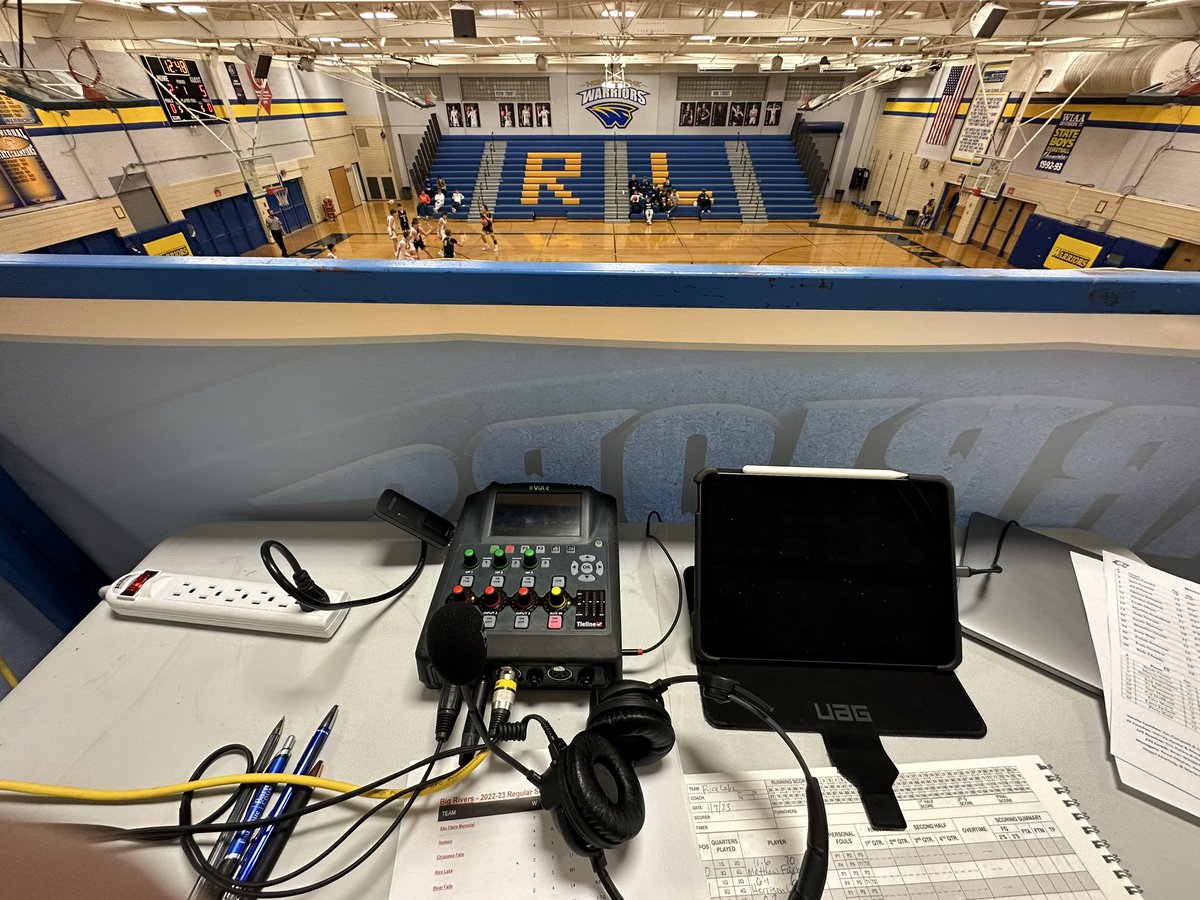 Hey <a href="/Tieline/">Tieline</a> ! From the World Cup with the big boys to high school basketball in northwest Wisconsin! Via in the gym!