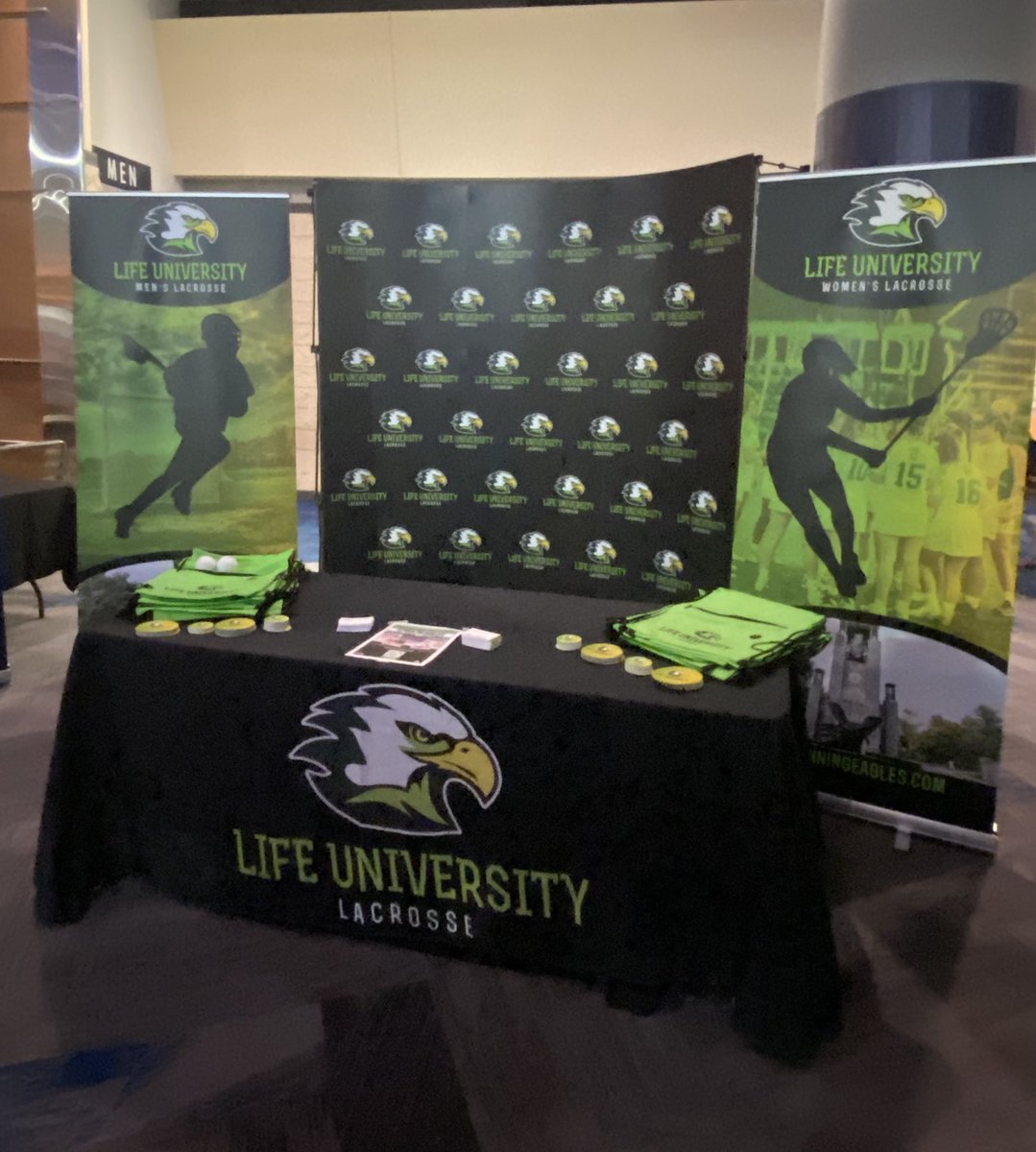Check out our table to get info about Life U Lacrosse at tonight’s  @georgiaswarmlax game. 

#wearestingcity #nll #naialacrosse #collegelacrosse #lacrosse #lax @lifeuathletics @lifeuniversityga @nll