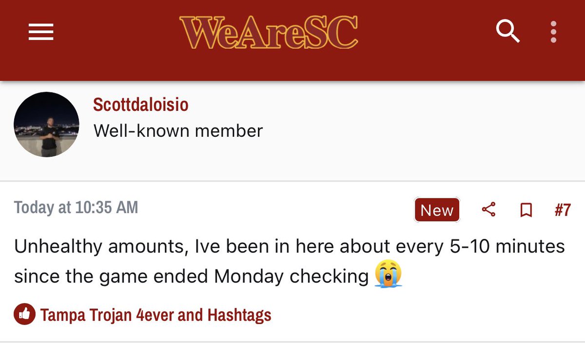 Message Board Geniuses on Twitter "USC fans keep checking the google