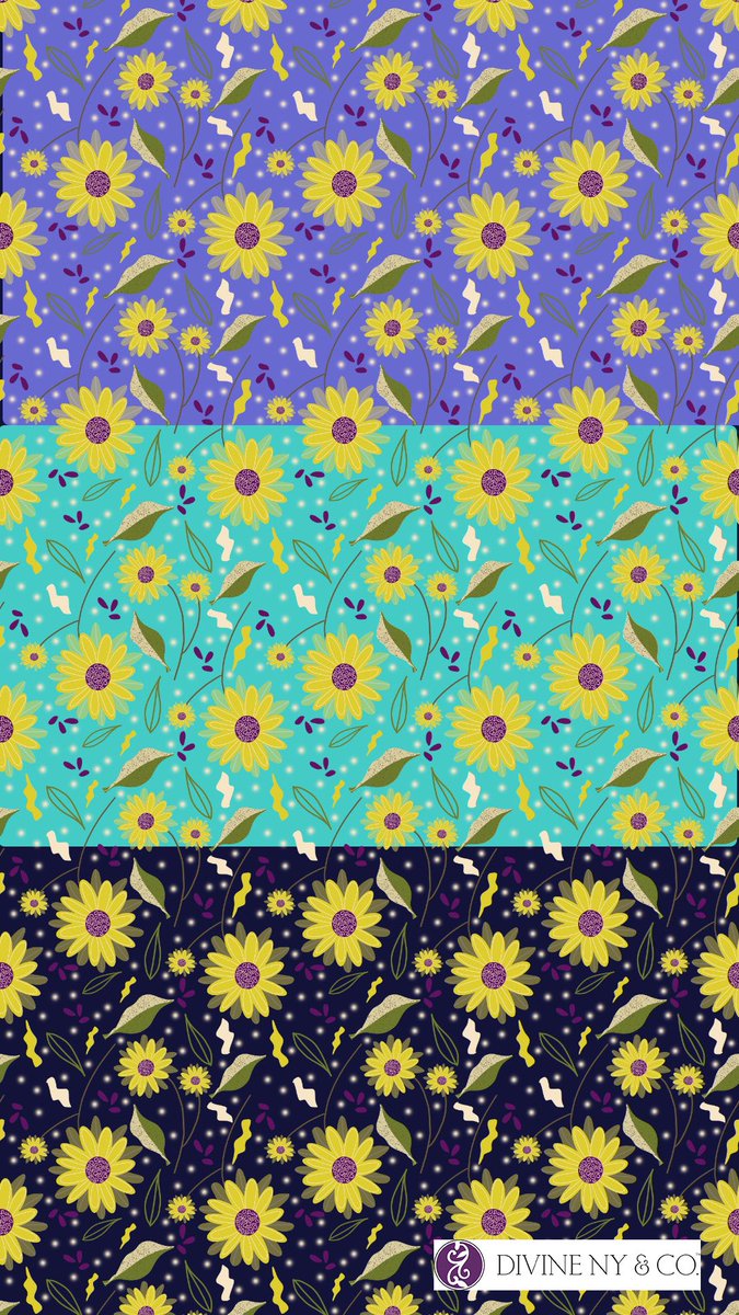 DivineNY's tweet image. I whipped up this #pattern today - in 3 color ways! #surfacepatterndesign