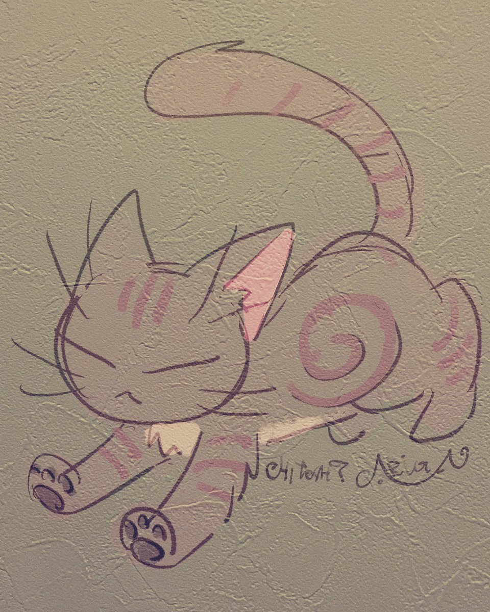 「らくがきねこ 」|ありがひとし🌇のイラスト