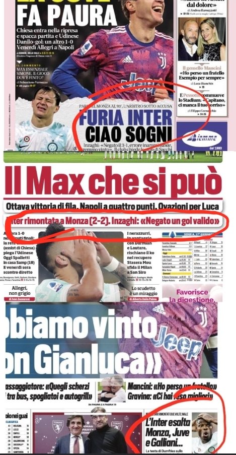 theboss_1908's tweet photo. 18 Gennaio 22           8 Gennaio 23
Milan-Spezia              Monza-Inter
Trova le differenze @Gazzetta_it @CorSport @tuttosport https://t.co/E17Zzbe3Cd