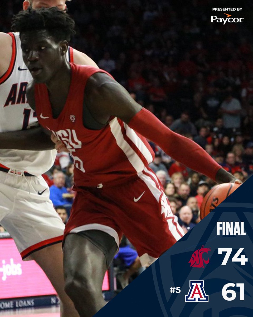 🚨COUGS WITH THE UPSET 🚨

<a href="/PaycorInc/">Paycor</a> | #Pac12MBB