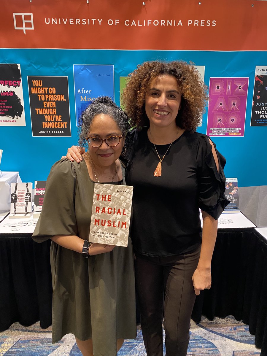 The #RacialMuslim made its debut at #AALS2023!  Get your copy at amazon.com/Racial-Muslim-….   ⁦@ProfTolson⁩ ⁦@ProfessorTKH⁩ ⁦@EllenBarryNYT⁩ ⁦@DrIbram⁩ ⁦@RUCSRR⁩ ⁦@TheAALS⁩ ⁦@ucpress⁩ ⁦@RutgersLaw⁩ ⁦@Rutgers_Newark⁩ ⁦