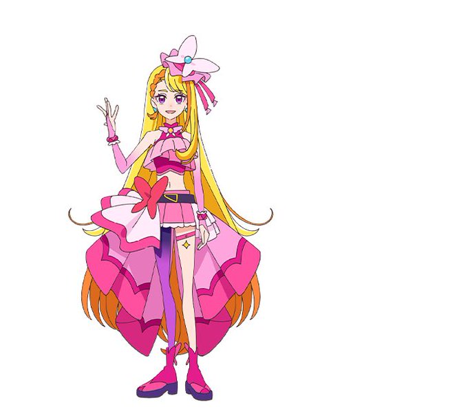 個人的に、バタフライさんの二の腕にかけてのコントラストとか、フリフリとか金髪とかヘソダシとか片タイツとか、好きすぎる 