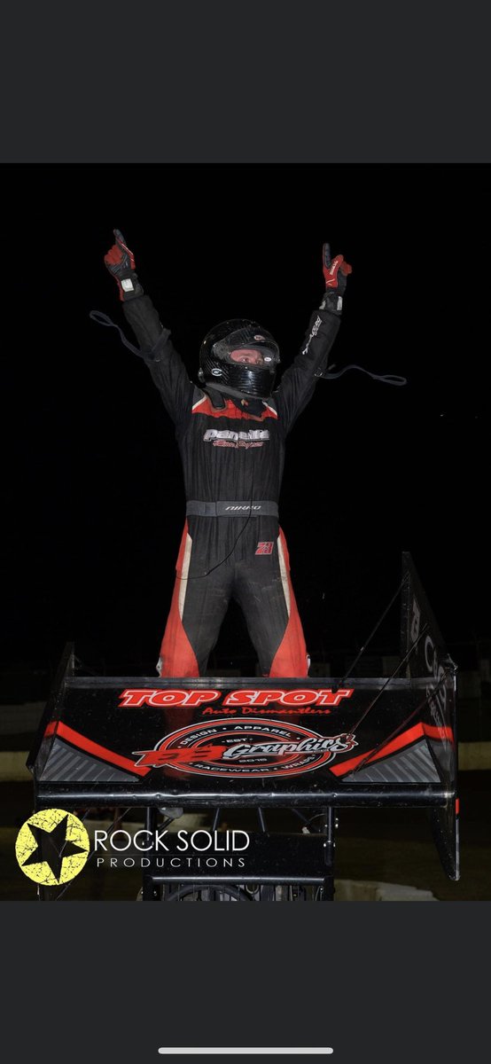 PanellaRacing's tweet photo. Nikko Panella wins dash for cash night 2!
Another solid night at simpson last night for the second round of the dash for cash series. 
Alex had a 2nd and a 3rd in his heats and Nikko had a 1st and a 3rd which put them both on the front row for the A main. https://t.co/mmtPEs2voq