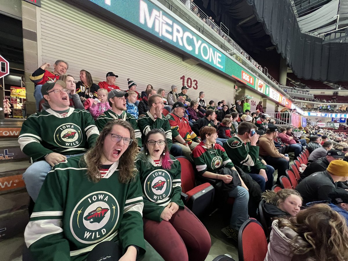 #ActionTeam in the building! Section 103 here to cheer on another win! Let’s go @IAWild !