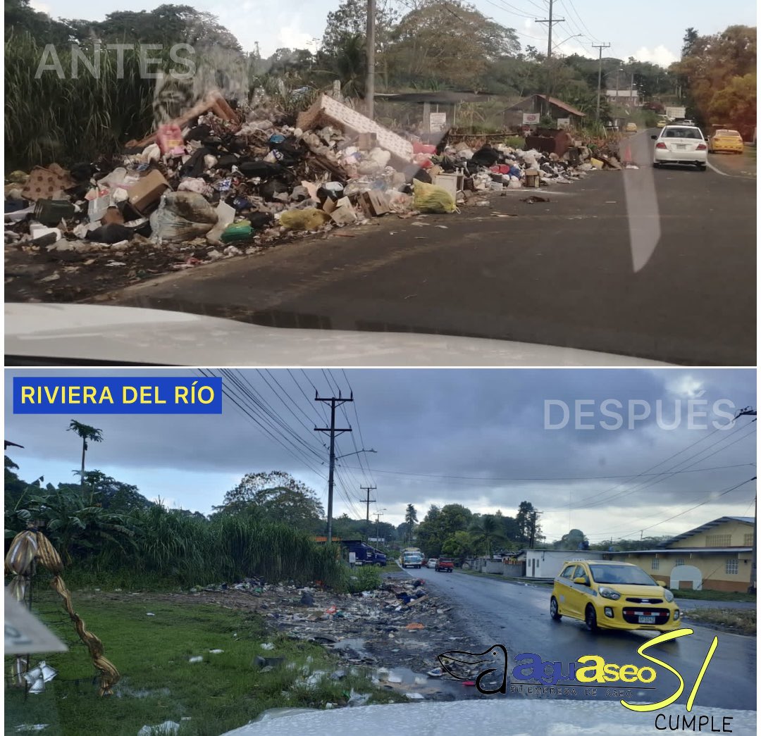 Seguimos trabajando y hoy estuvimos junto a nuestro equipo en los diversos puntos de acumulación de basura camino a las playas de la Costa Arriba.

Importante disponer adecuadamente de los desechos, para evitar que estén sobre la vía. 

“No ensuciar, también es limpiar”