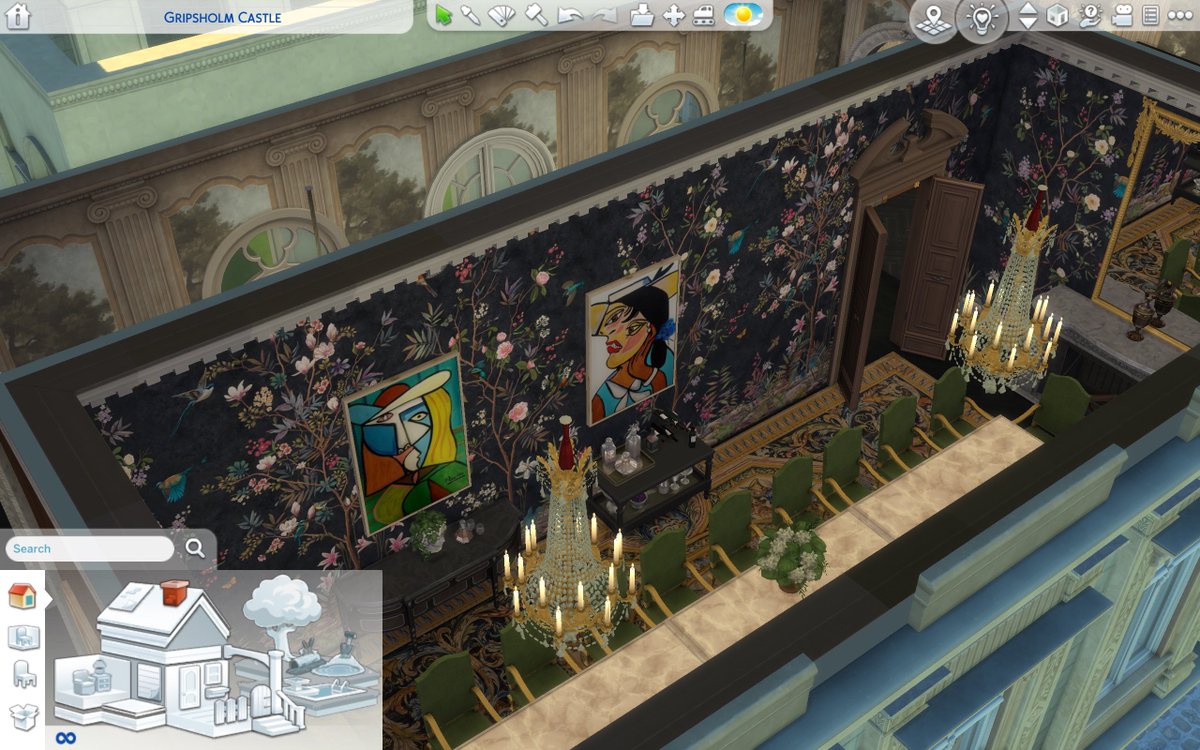 BluthIndustries's tweet image. #WIP absolutely in love with this gorgeous chinoiserie wallpaper. Also just having a wonderful time rebuilding my sims world with castles, royal residences, and more for my saved game #showusyourbuilds #simmersdigest #ts4 #harlix #thejim07 #lorysims