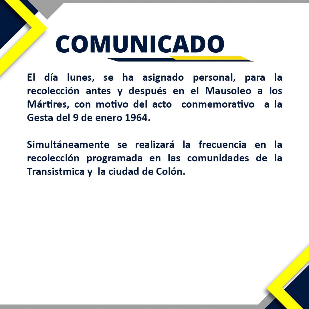 Comunicado importante.