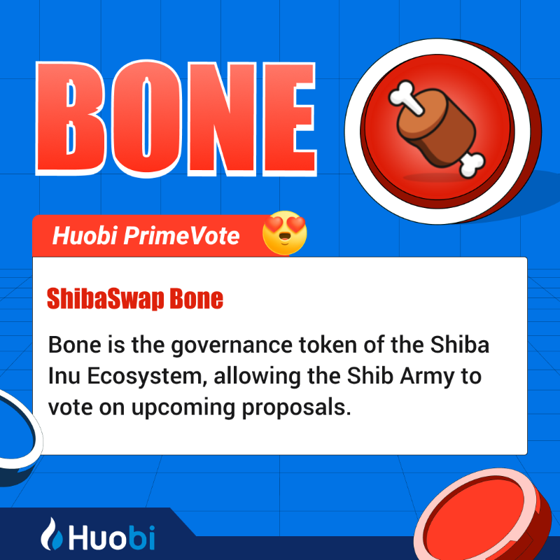 HTX_Global's tweet photo. Huobi #PrimeVote2 Project Highlights

1 $HT = 1 Vote

Vote For Your Fave Projects Jan.12th

Which One? 💖 $BONE  🔁 $MSB