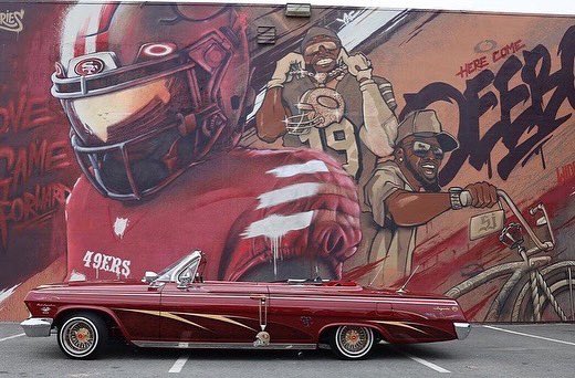 JintheBay49's tweet photo. Check out this sick mural created by @illuminaries | Check out the #deebosamuel mural @shoepalace at the Bascom location in San Jose! 
#49ers #fttb #jinthebay #sanjose #dabay #bayareabuzz #ninerempire #explore #faithfultothebay #faithfulthenfaithfulnow #bayarea #fypシ #deebo https://t.co/A4QmpR8px4