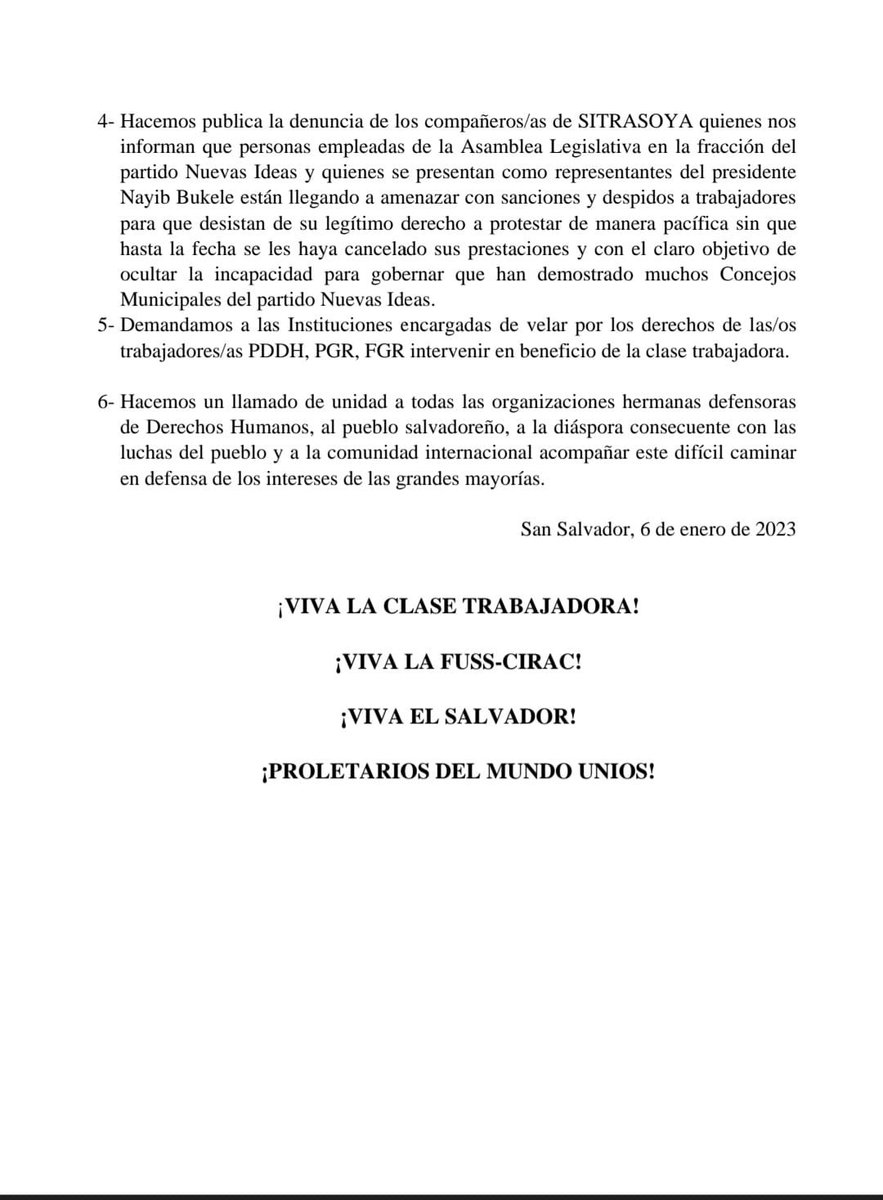 SITRAMSAM2022's tweet photo. @FussSv @CIRACOFICIAL @FGR_SV @RolandoCastroSv @TrabajoSV @PDDHElSalvador @nayibbukele #YesteAlcaldePaCuando https://t.co/ukw4pYdvnW