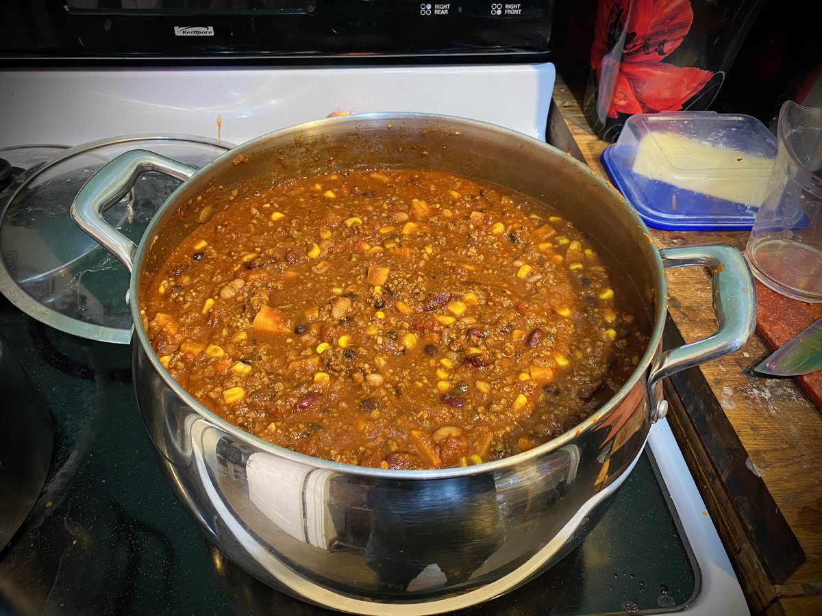 The People’s Chili. 

This feeds about 75 people. Mini zine with recipe coming soon.