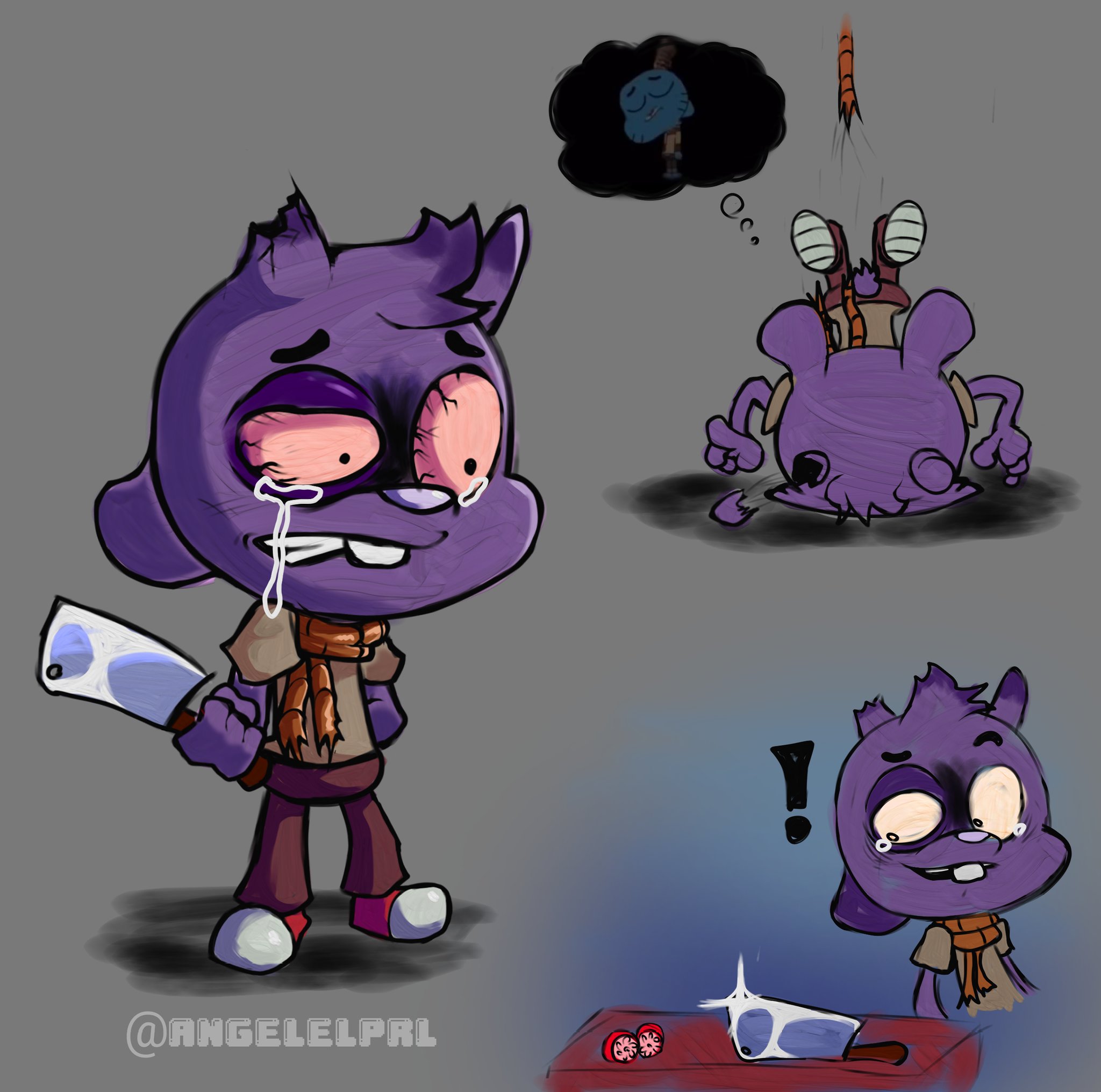 Grieving Gumball by Cacky0077 on Newgrounds