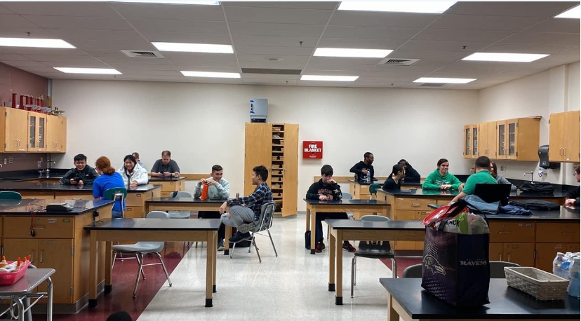 Cybertitans Robotics Kickoff - some of Tuscarora's brightest minds here