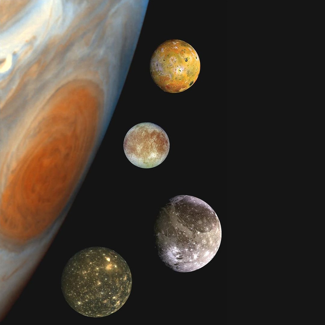 AsgardiaSpace's tweet image. Did you know that #Galileo Galilei discovered 4 of #Jupiter's moons in January of 1610? We now call them the #Galilean satellites - Io, Europa, Ganymede, and Callisto. This was a monumental discovery and contributed to our understanding of the Solar System. 

#OnThisDate