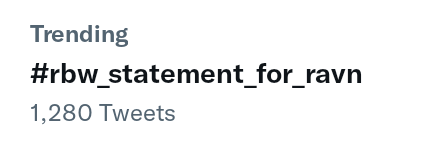 sleepypineappl2's tweet photo. Day 2
#WeStandWithRAVN trending at 10:10am KST 🔥🔥🔥
#RBW_김영조의최신뉴스 https://t.co/w9OQx4picG
