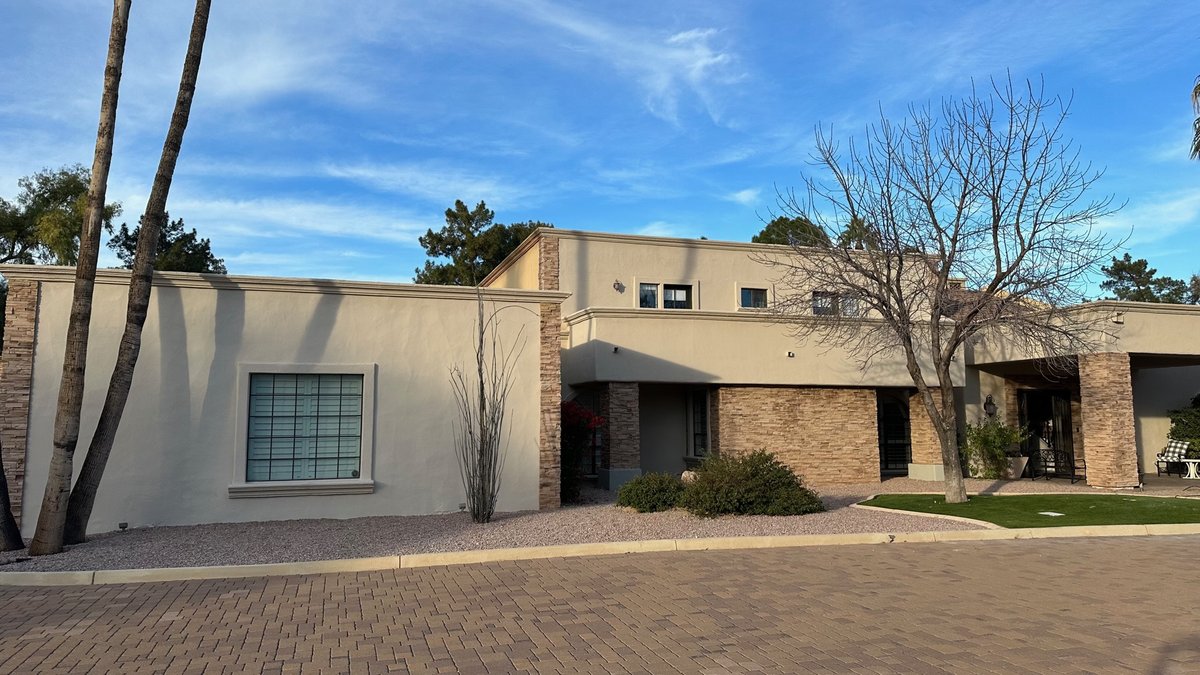 iSearchDecor's tweet photo. Coming Soon…. luxury property just painted.  This color looks phenomenal with the stacked stone.  If you are interested in knowing which Sherwin Williams color we chose for this house, give iSearchDecor a jingle at 480.241.1897. https://t.co/ElbAgyIduS