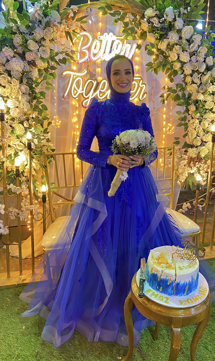 جماعه قولتلكم اني كنت عروسه امبارح !!!
It’s my turn to be the bride 💙💍