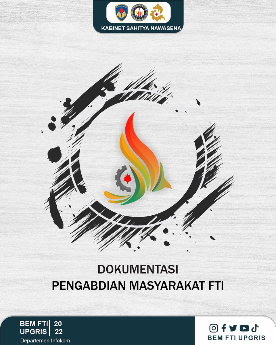 bemfti_upgris's tweet photo. Dokumentasi Serangkaian PEKAN FTI 2022✨ #PengabdianMasyarakat
Semoga mahasiswa FTI dapat mengetahui kilas balik akan sejarah FTI serta terjalinnya sinergi Lemawa dan BSO FTI melalui serangkaian PEKAN FTI.
See you at the next event❤️‍🔥 https://t.co/Ku3oboWAnP