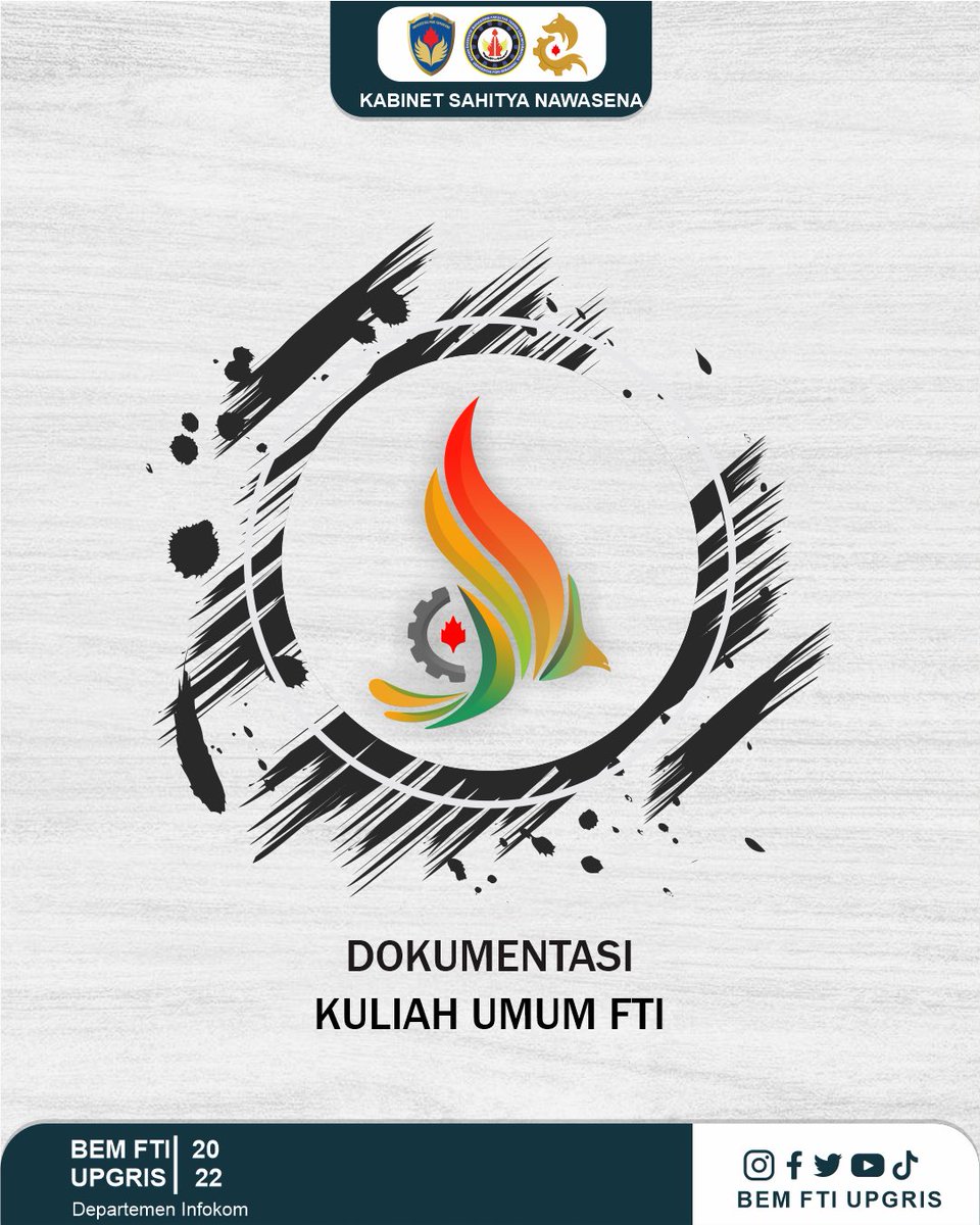 bemfti_upgris's tweet photo. Dokumentasi Serangkaian PEKAN FTI 2022✨ #KuliahUmum
Semoga mahasiswa FTI dapat mengetahui kilas balik akan sejarah FTI serta terjalinnya sinergi Lemawa dan BSO FTI melalui serangkaian PEKAN FTI.
See you at the next event❤️‍🔥 https://t.co/YeSKeVfRKI