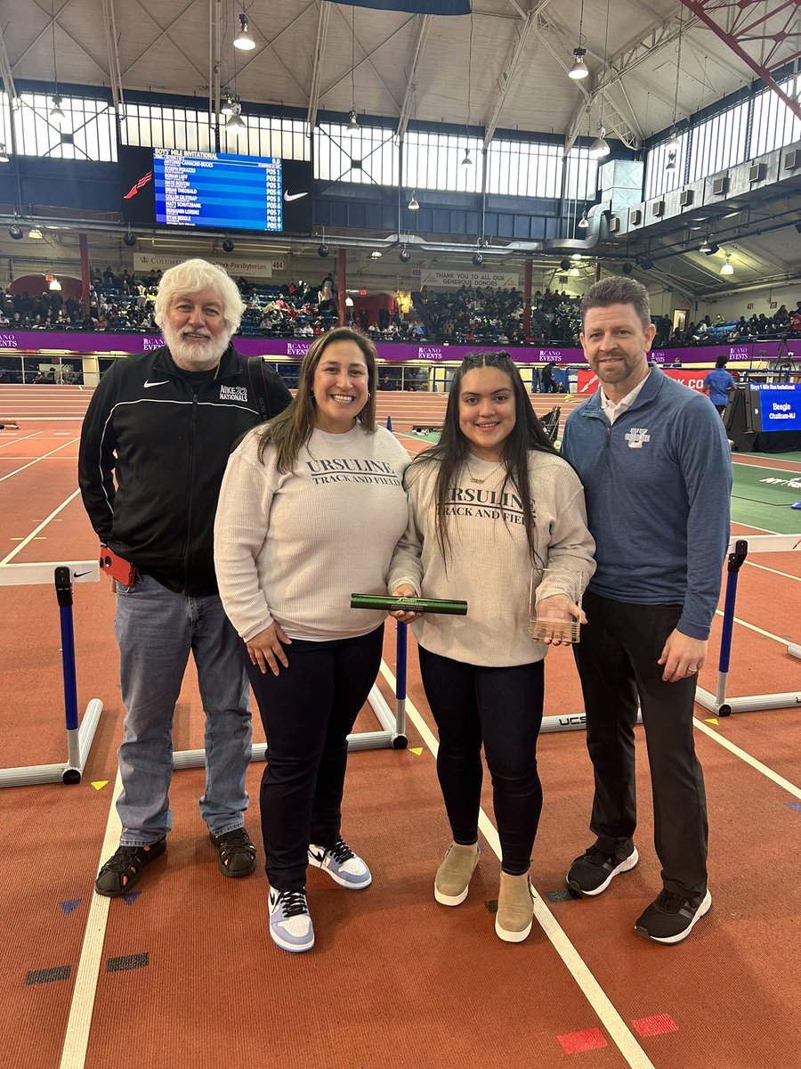 TUSAthletics's tweet photo. Congratulations to Prizila Negrete who was honored as a Leaders of Tomorrow Award recipient! Prizila was recognized for her leadership and character at the @usairforce Hispanic Games today at The Armory.
#UrsulinePride #USAFHispanicGames https://t.co/1UYWosaO7l