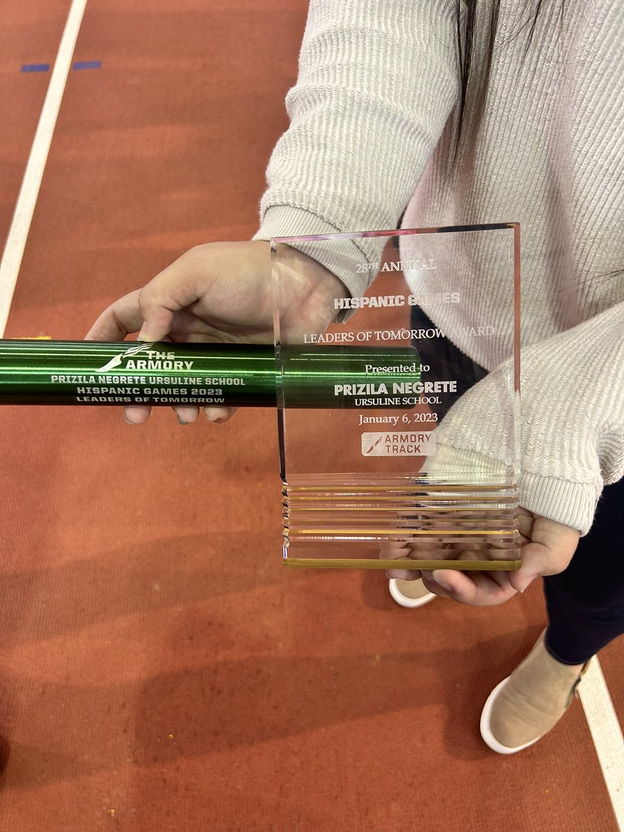 TUSAthletics's tweet photo. Congratulations to Prizila Negrete who was honored as a Leaders of Tomorrow Award recipient! Prizila was recognized for her leadership and character at the @usairforce Hispanic Games today at The Armory.
#UrsulinePride #USAFHispanicGames https://t.co/1UYWosaO7l