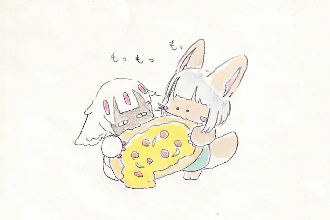 ピザ祭り。#イラスト #メイドインアビス 