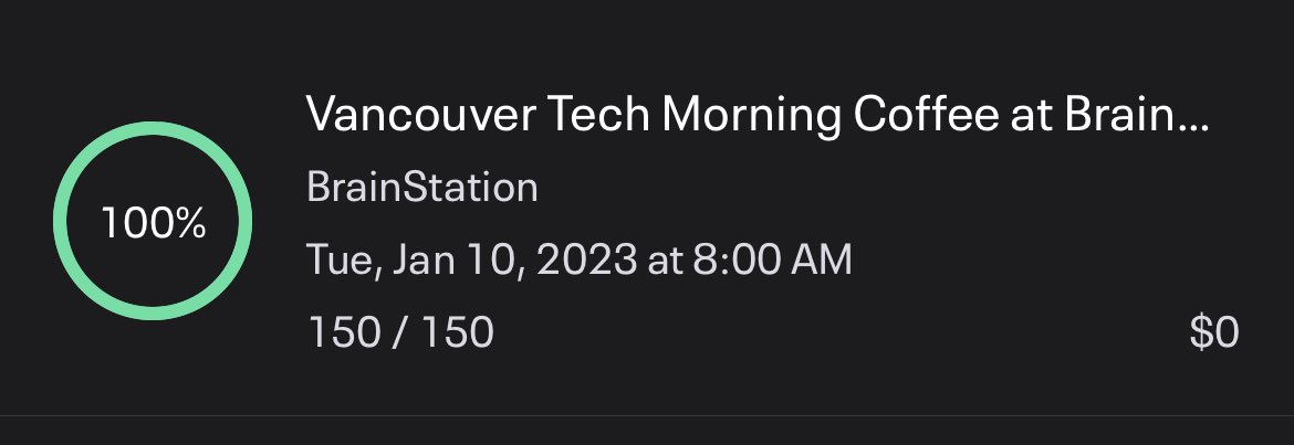 👀 Our next Tuesday morning coffee meetup at @BrainStation Vancouver. Make sure you’re following @vantechjournal and subscribed to hear about these first vantechjournal.com