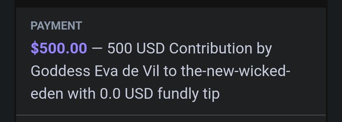 Thank you for your support Eva!!   @theevadevil just donated $500 and will be the first to have her lovely<a class="tags" href="/tag/theevadevil">@theevadevil</a>