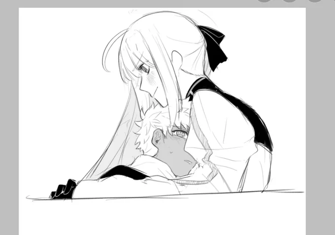 そして今は村キャスハグを描いてるという、なんだろうずっとハグかいてんな 