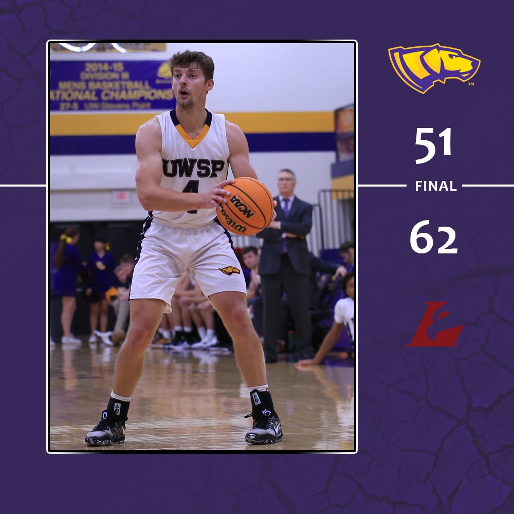 Ryan Genrich led the #Pointers with 15, AJ Makinen also in double figures with 13. <a href="/Pointersmbb/">UW-Stevens Point Men’s Basketball🏀</a>