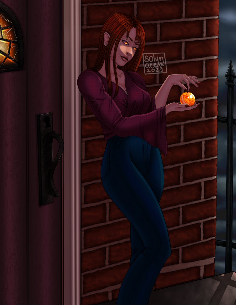 solynacea's tweet photo. I decided to rework a piece that I originally did last year for a #TMA fan project: Ms. Agnes Montague herself, checking to ensure that the Web is still contained! 

#themagnusarchives #myart #2023art https://t.co/6tzpDhaOeO
