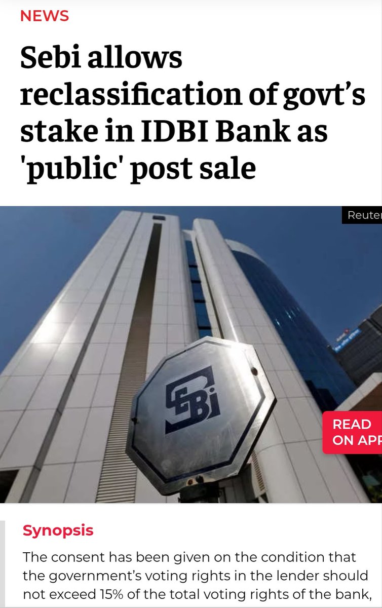 AshishTekale_'s tweet photo. In 2003, FM assured Rajya Sabha that Govt won't alter IDBIs shareholding w/o Parliamentary NoD but diluted it’s stake in IDBI Bank to below 51%, now ready to Sell.
This amounts to privatising bank through frontdoor &amp; will put Many jobs at risk..
#IDBInotForSALE 
@SecyDIPAM https://t.co/V01kfESNBB
